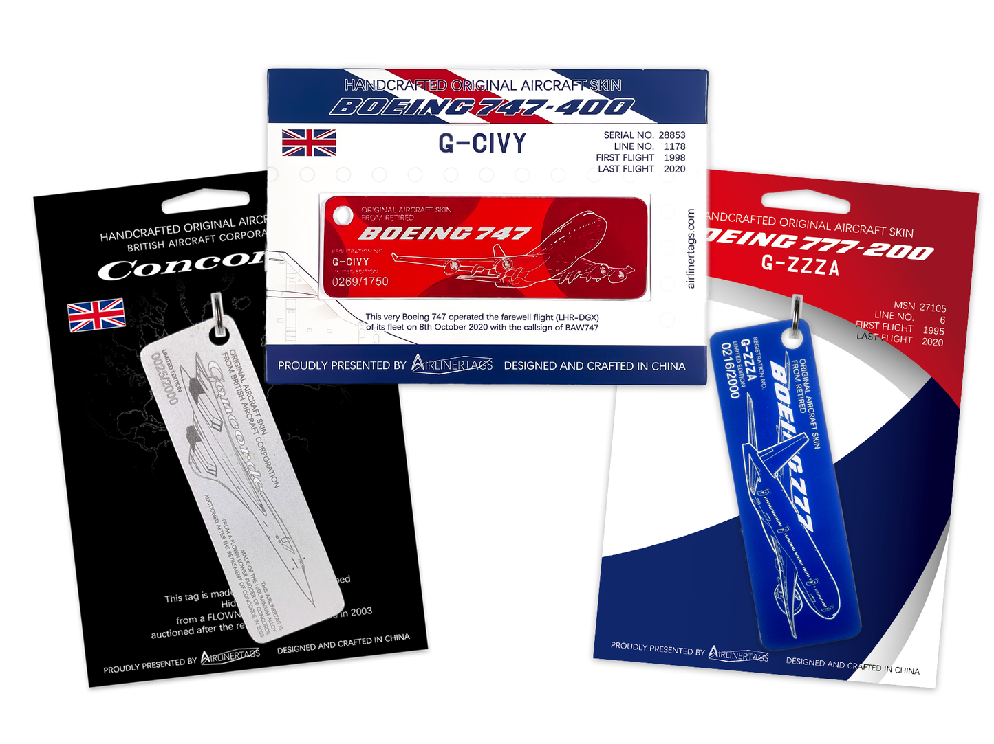 BAC Concorde, ex-G-CIVY and ex-G-ZZZA bundle