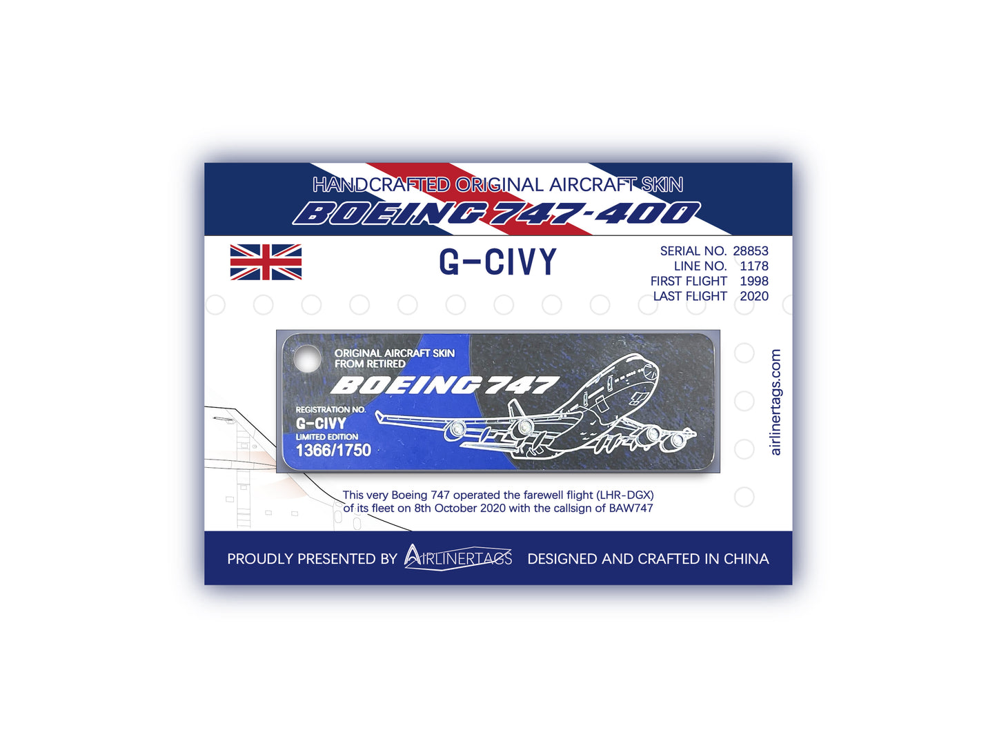 Boeing 747-400 ex-G-CIVY