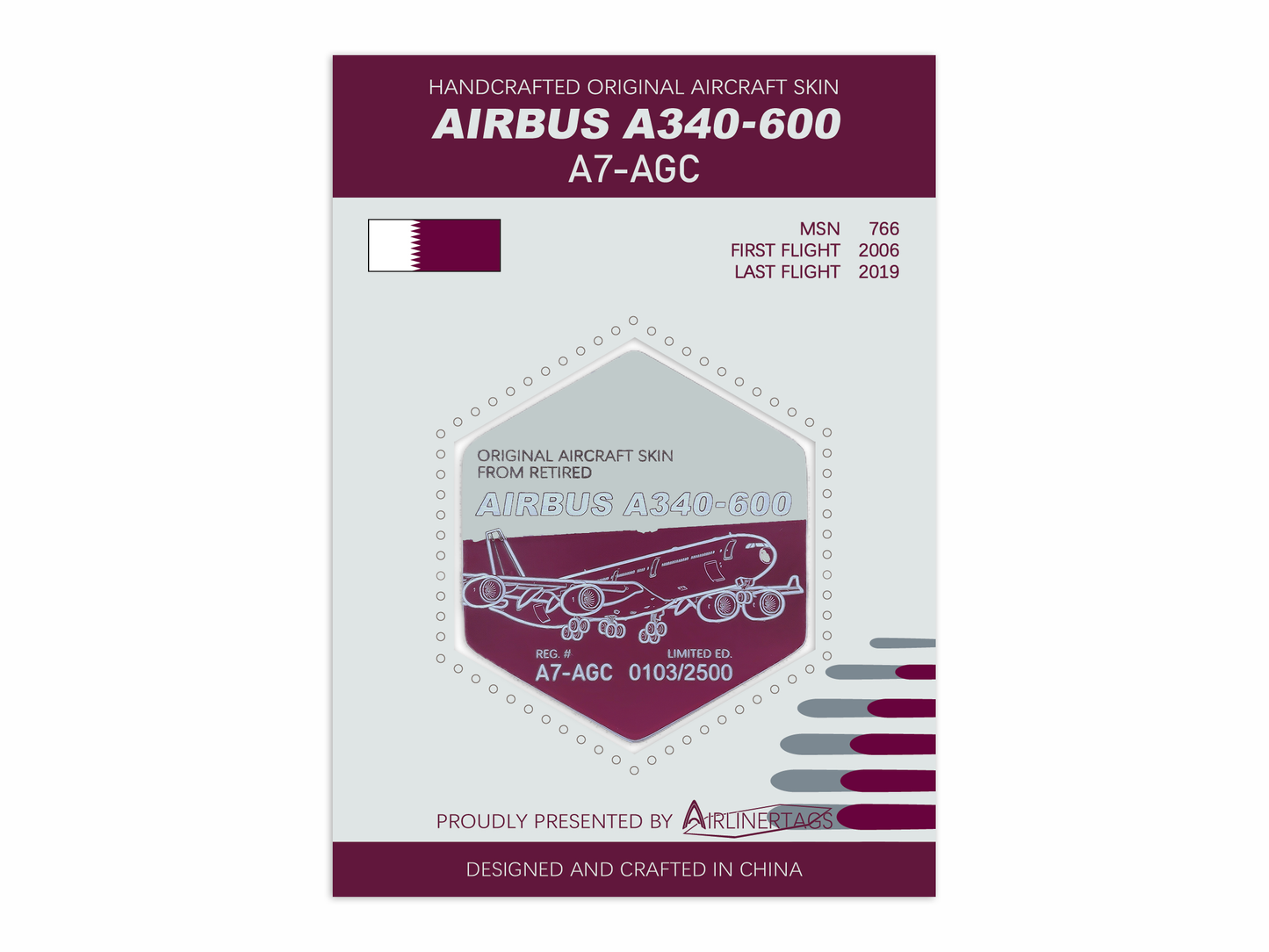 Airbus A340-600 ex-A7-AGC