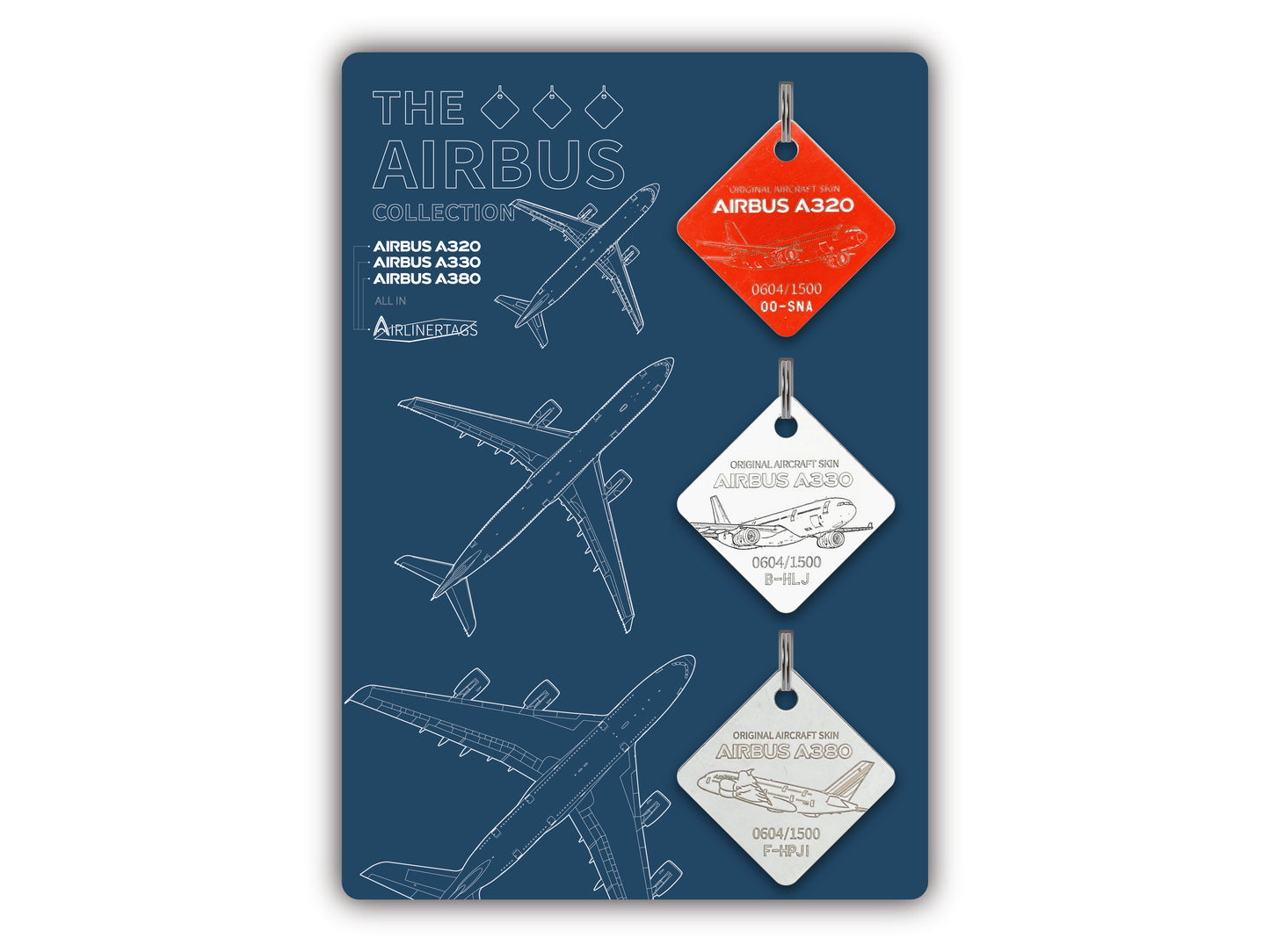 The Airbus Collection in Acrylic Display