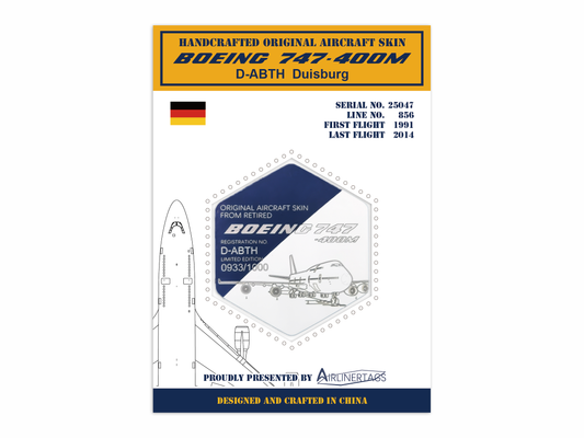Boeing 747-400M ex-D-ABTH