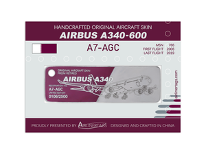 Airbus A340-600 ex-A7-AGC