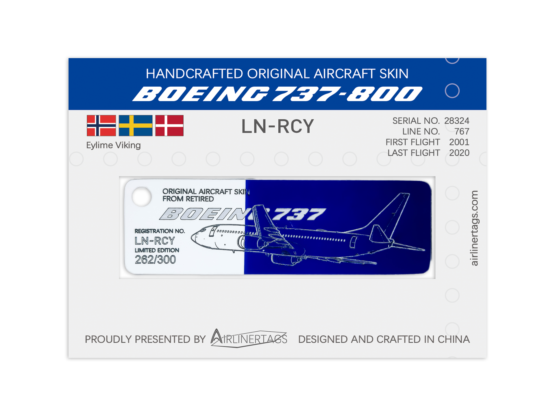 Boeing 737-800 ex-LN-RCY --- Airlinertags