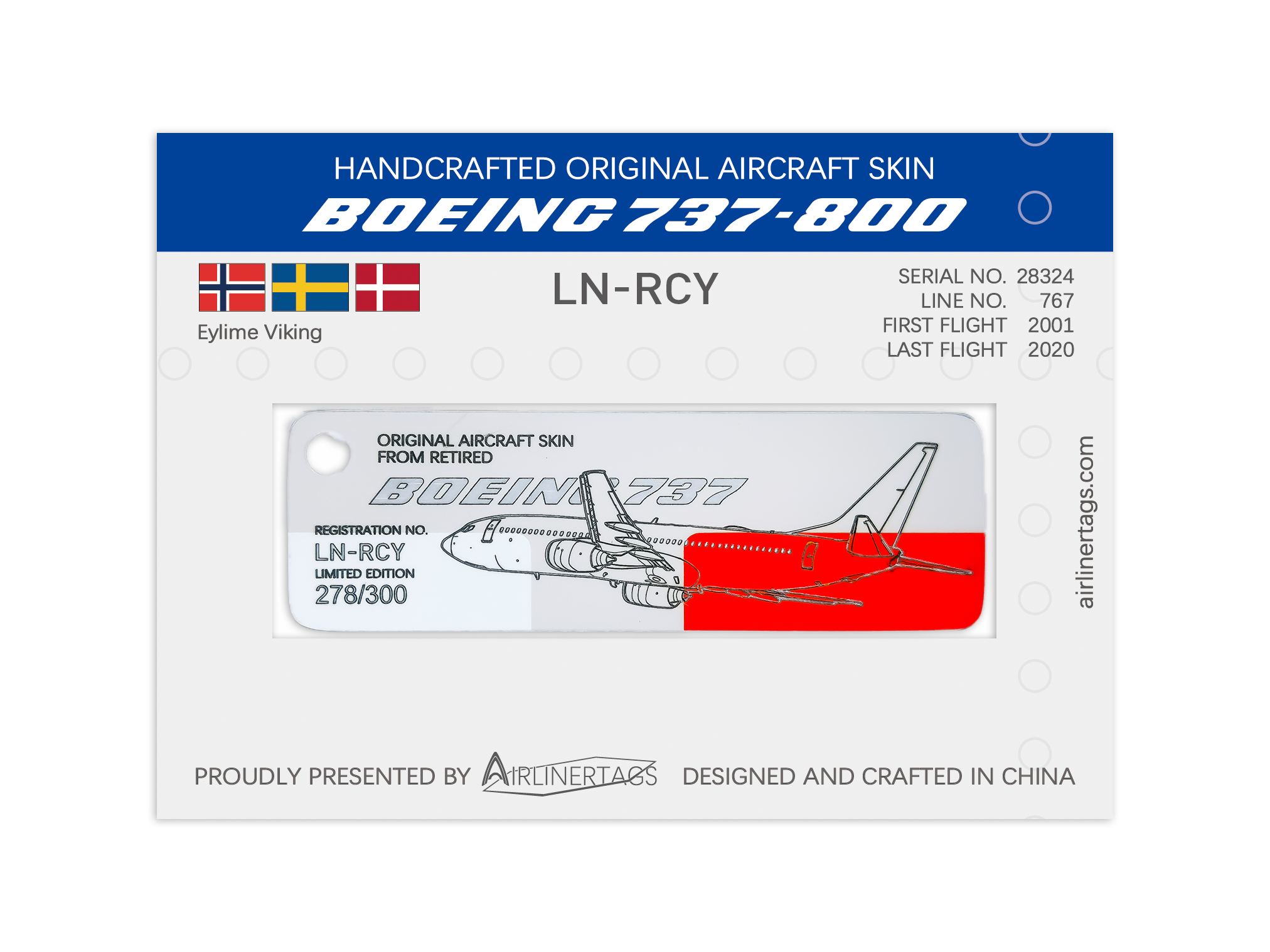 Boeing 737-800 ex-LN-RCY #278