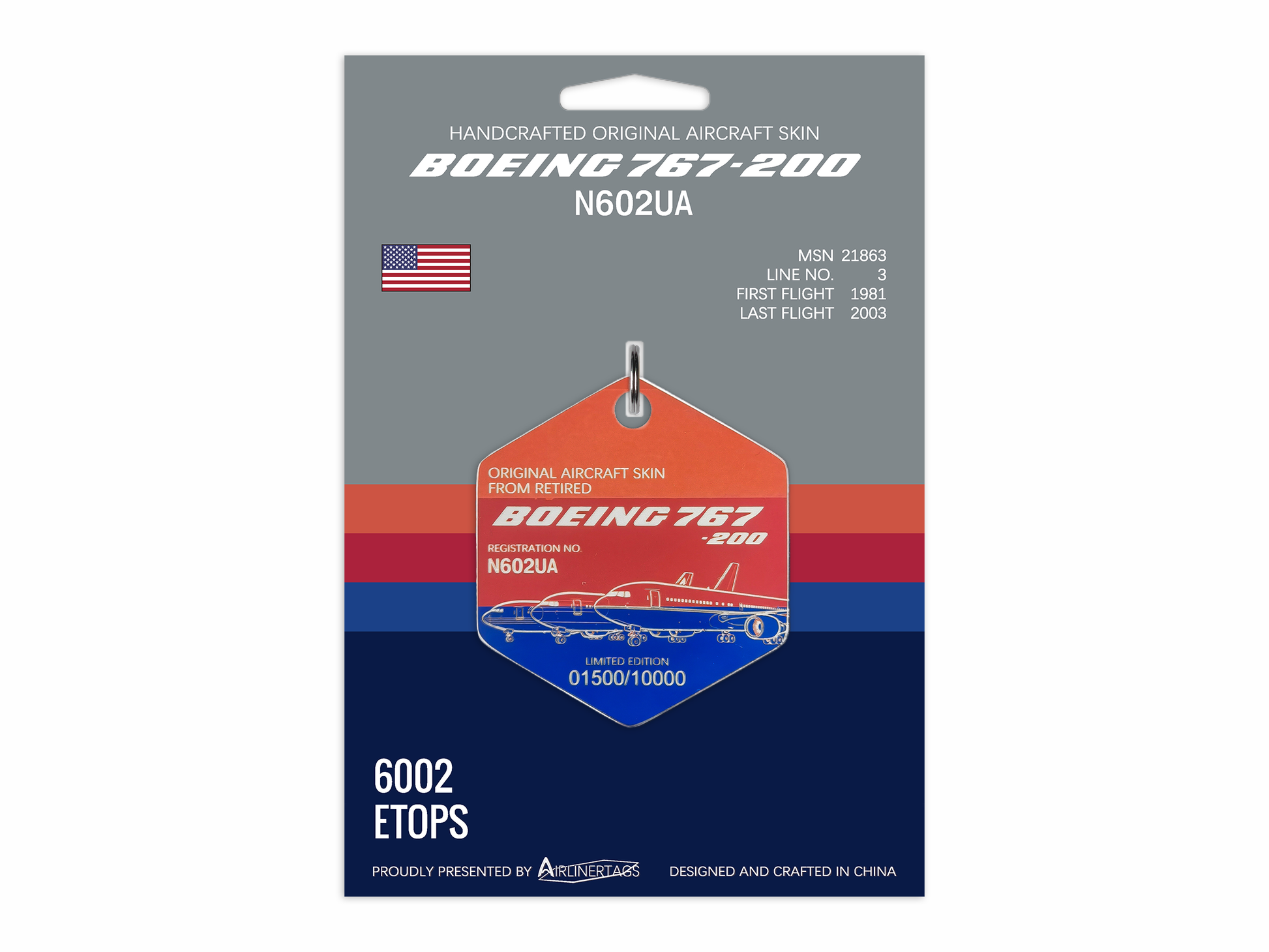 Boeing 767-200 ex-N602UA --- Airlinertags Boeing 767-200 ex-N602UA --- Airlinertags