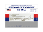 Load image into Gallery viewer, Boeing 777-200ER ex-9M-MRA
